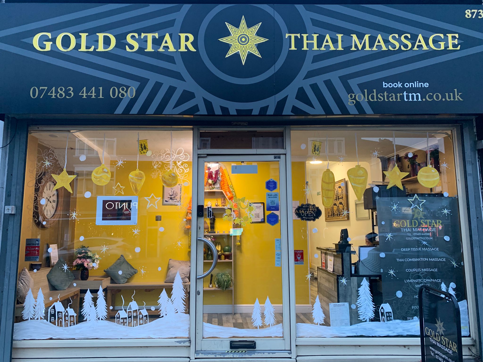 christmas shop front